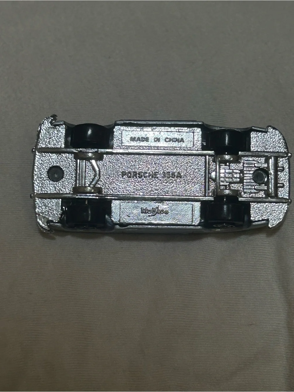 Loose Maisto Porsche 356A Silver Diecast Car 1/64 Scale